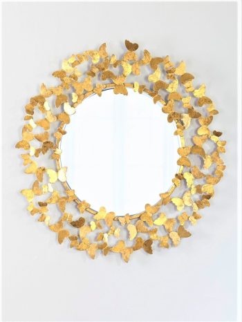 GOLDEN CHARMING BUTTERFLY MIRROR