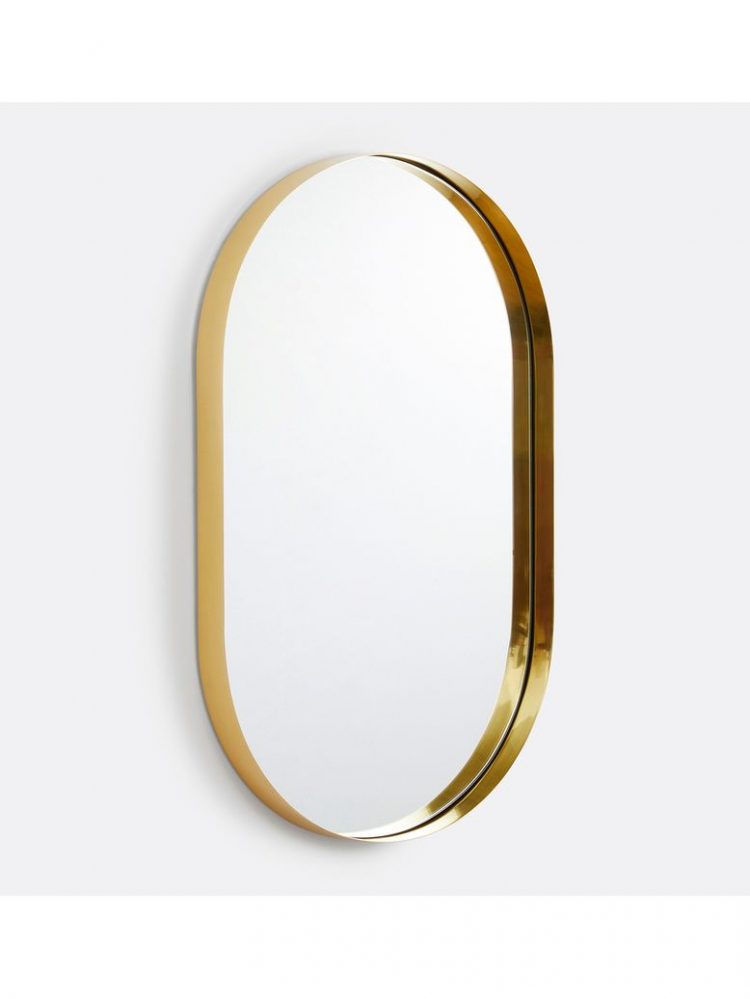 Brass Pill Mirror