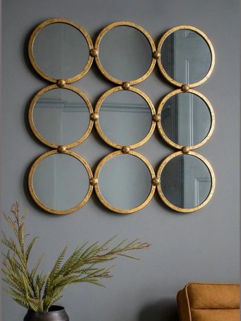 NINE CIRCLES WALL MIRROR