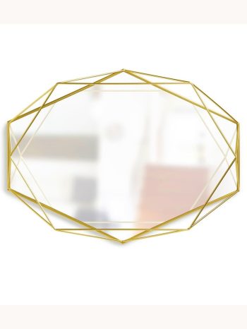 PRISMA MODERN BRASS MIRROR