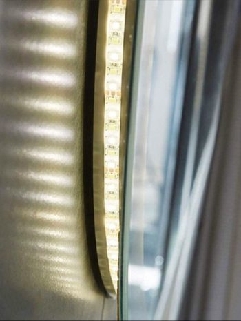 Round Backlit Touch Mirror