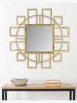 GEOMETRIC GOLD DECORATIVE MIRROR