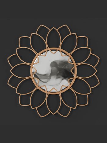 ROUND PETAL DECORATIVE MIRROR