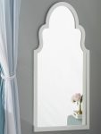WHITE ARCH DECORATIVE MIRROR
