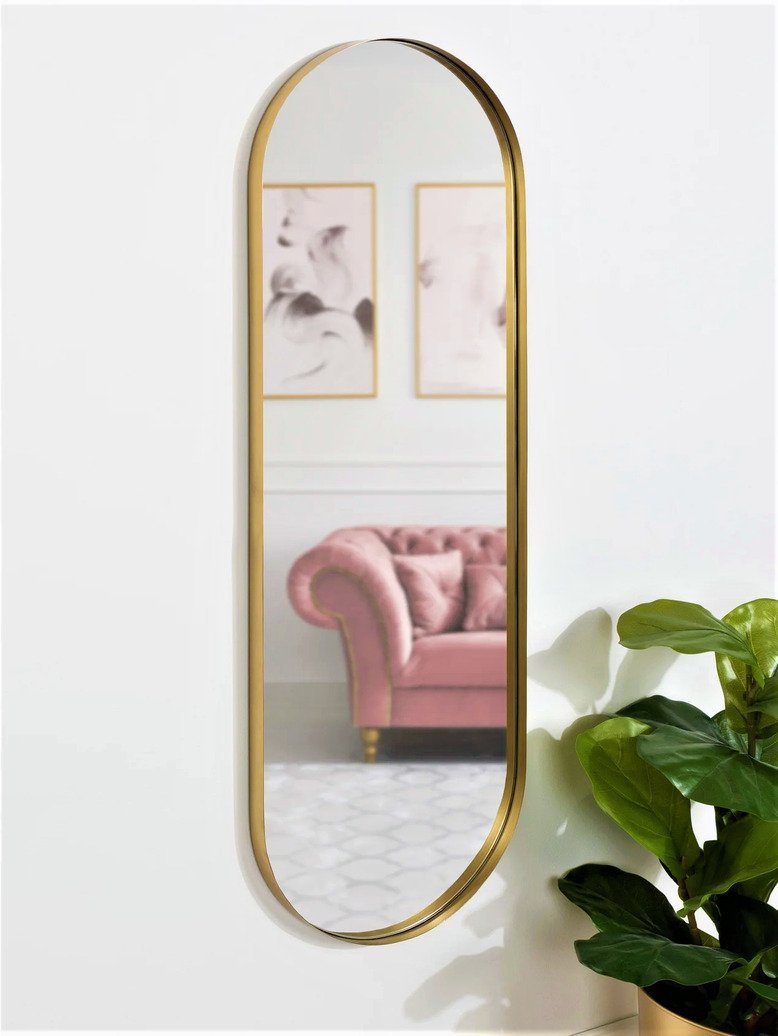 BRASS CAPSULE LONG MIRROR