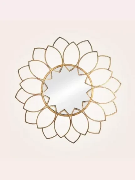 ROUND PETAL DECORATIVE MIRROR