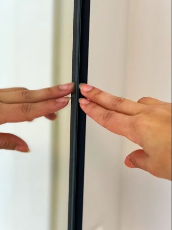 Black Metal Frame Mirror