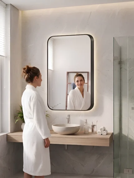 AINA ALUMINIUM FRAMED MIRROR