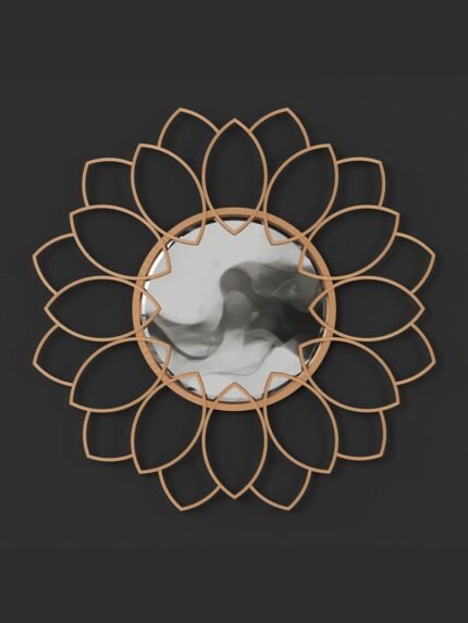 ROUND PETAL DECORATIVE MIRROR