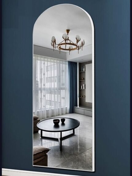WHITE FULL LENGTH METAL MIRROR
